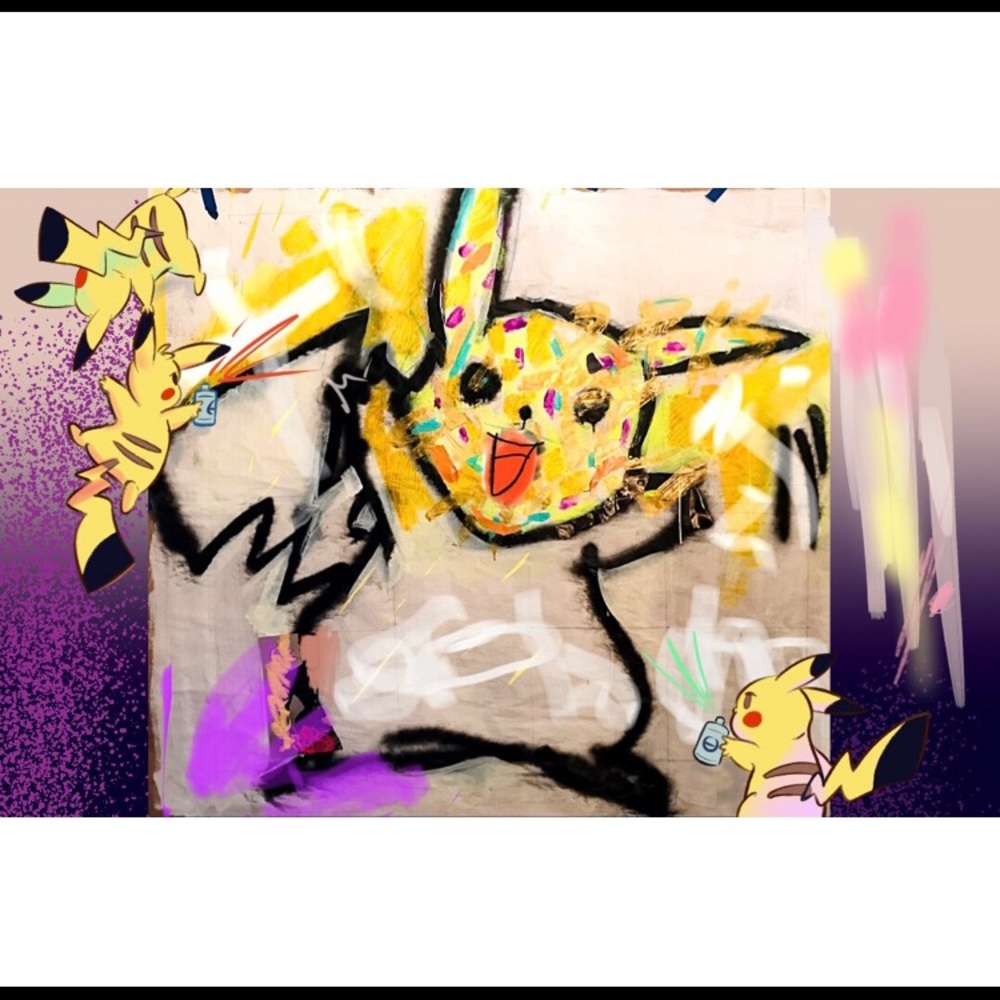 Custom Pikachu Pokemon Sticker! :)